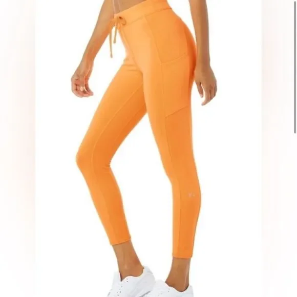 Alo Yoga Checkpoint Tie Front Leggings - Picture 2 of 5